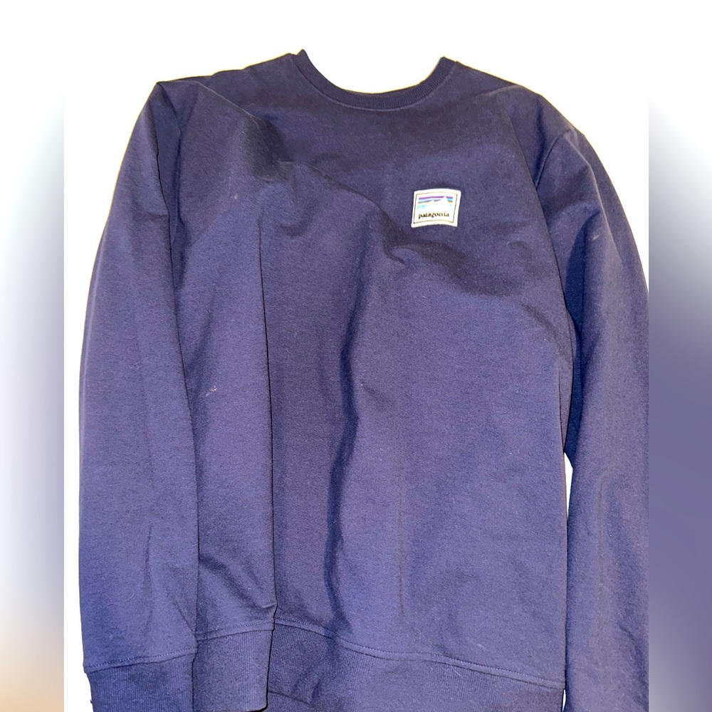 Like new blue Patagonia crewneck pullover